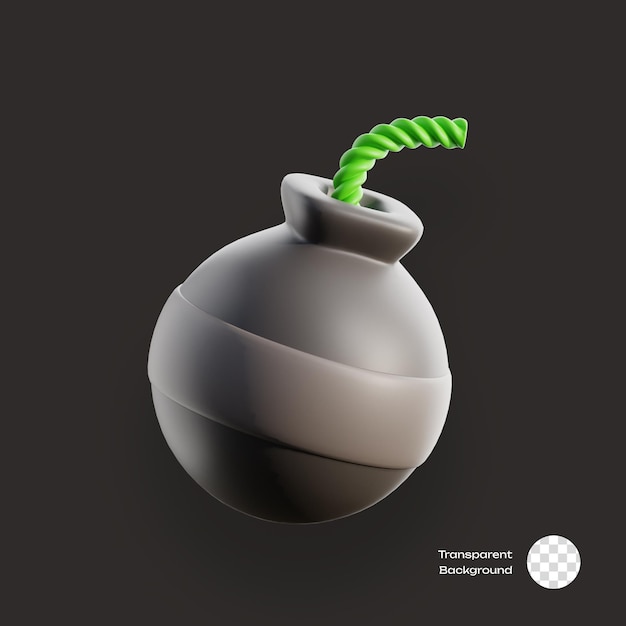 PSD bomb 3d icon