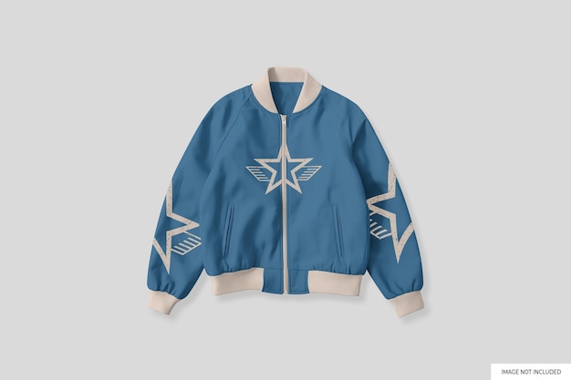 PSD bomber jacket mockup