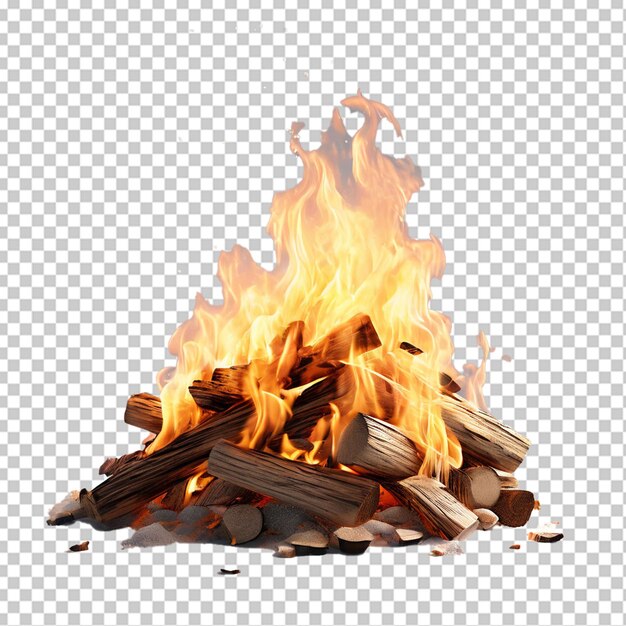 Bonfire against white background