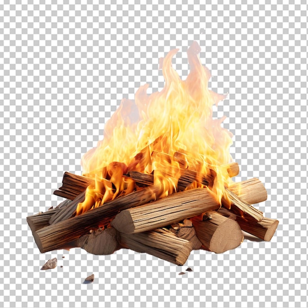 Bonfire against white background