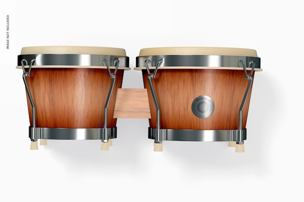 Bongo Drum Mockup, Top View