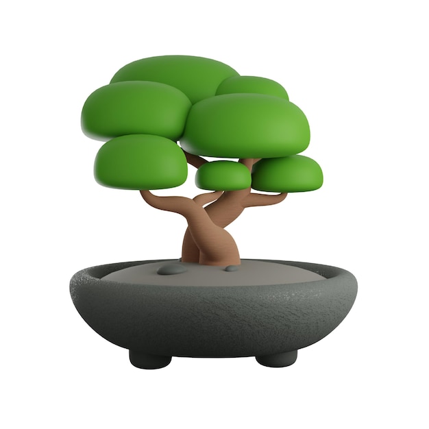 Bonsai boom 3d pictogram