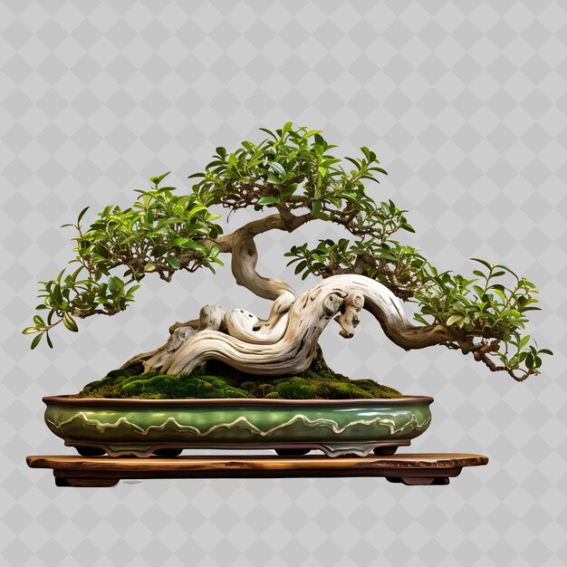 PSD a bonsai tree with a dragon on it