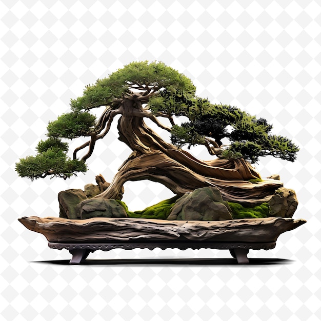 PSD a bonsai tree with a tree on it