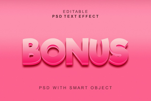 Bonus 3D-tekststijleffect