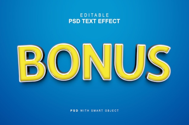 PSD effetto testo bonus