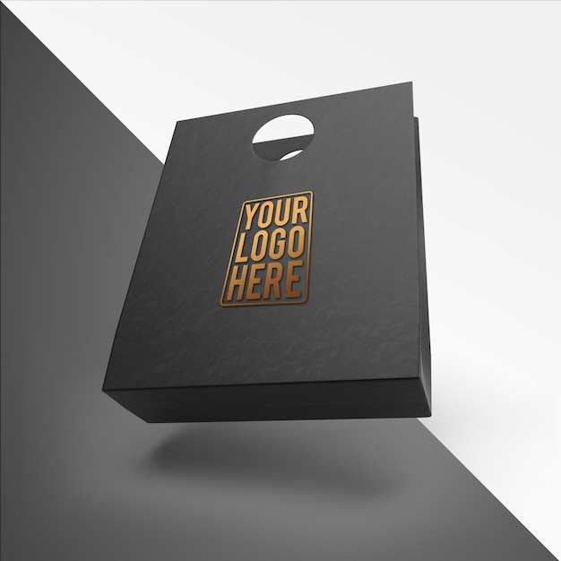 Boodschappentas papieren mockup Papieren boodschappentas mockup ontwerp Papieren tas mockup