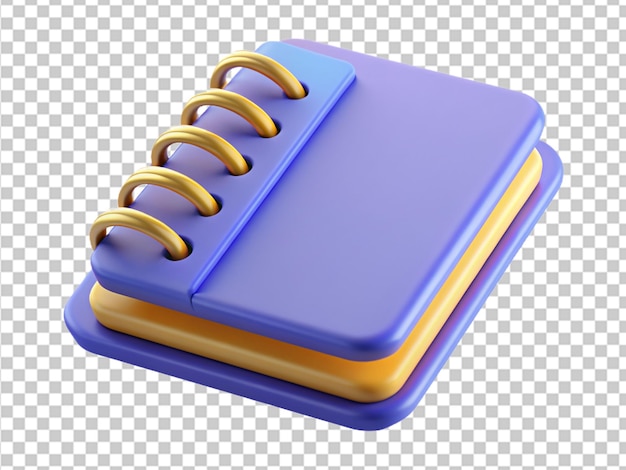 PSD book 3d icon illustration