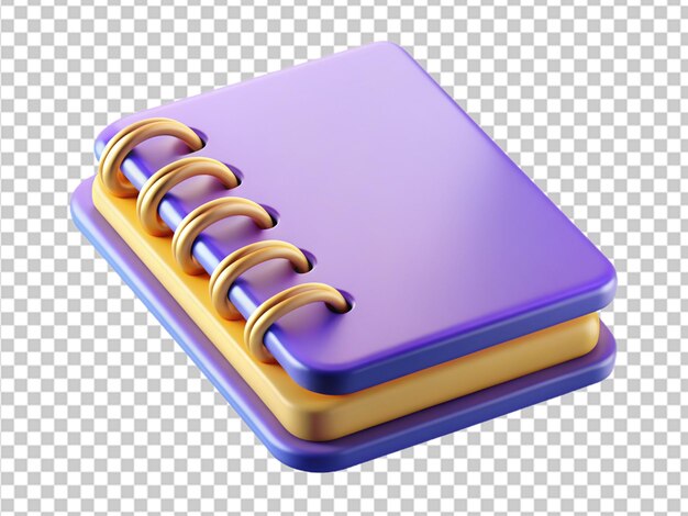 PSD book 3d icon illustration