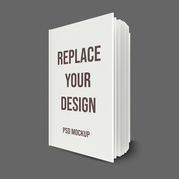 PSD book 3d rendering mockup design