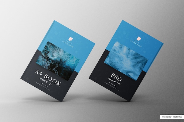 Book a4 mockup psd template