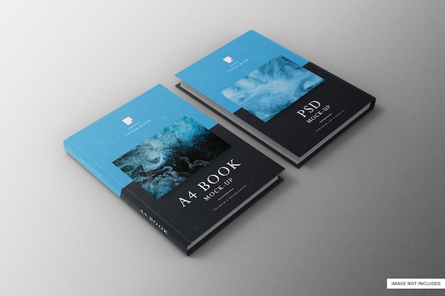 Book a4 mockup psd template