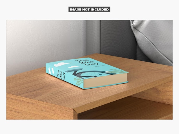 PSD book on the bedside table mockup