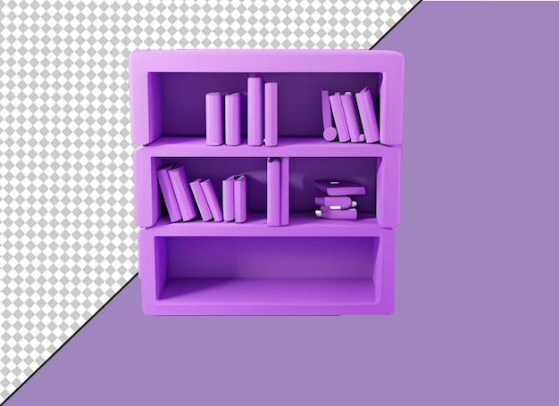 PSD book case png