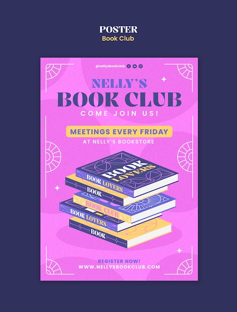 Book club template design