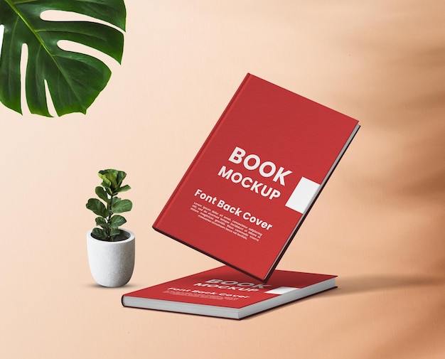 book cover design mockup template  premium psd