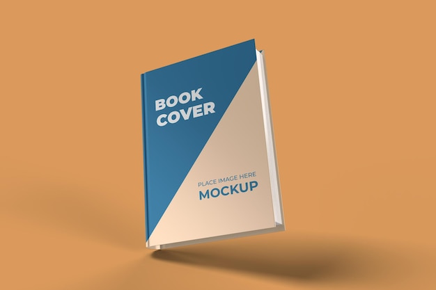 PSD book cover mockup 3