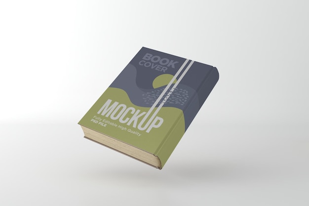 Book cover mockup 3d rendering illustration