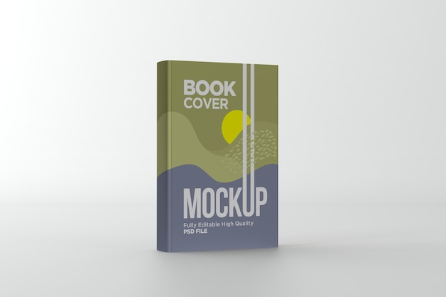 Illustrazione del rendering 3d del mockup della copertina del libro