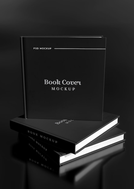 PSD book cover mockup design