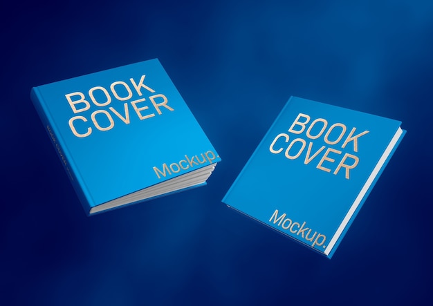 PSD book cover mockup design