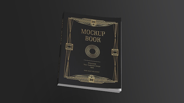 PSD book cover mockup design