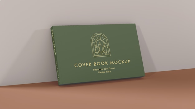 PSD book cover mockup design