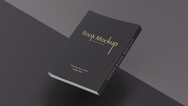 PSD book cover mockup design