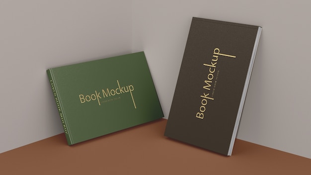 PSD book cover mockup design