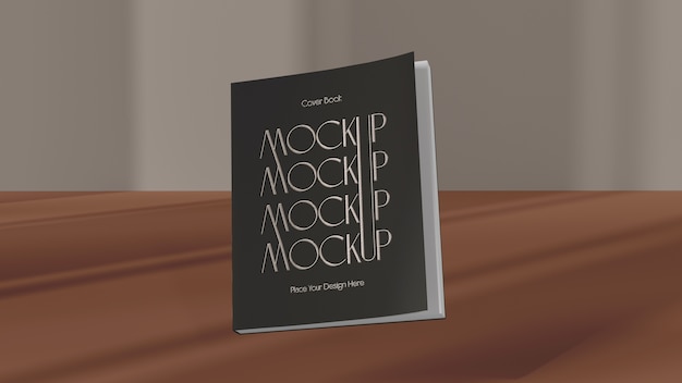 PSD book cover mockup design