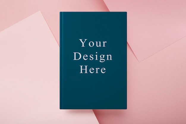 Book cover mockup psd editable design