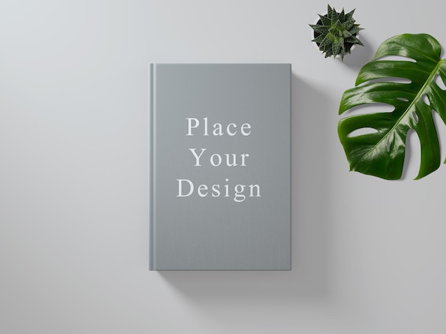 Book cover mockup psd editable design