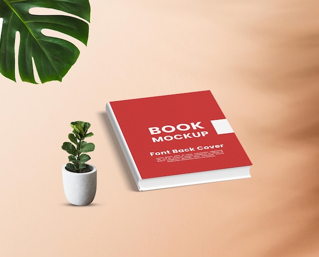 Book cover mockup template premium psd