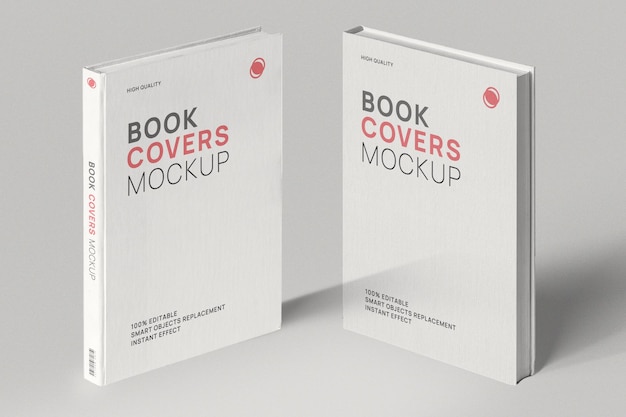 PSD a book cover mockup that says book covers mockup.