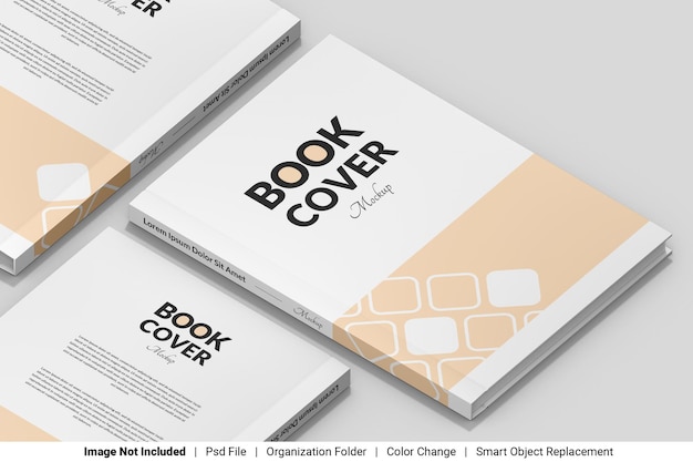 PSD book cover mockup