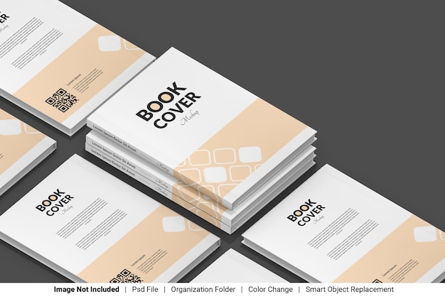 PSD book cover mockup