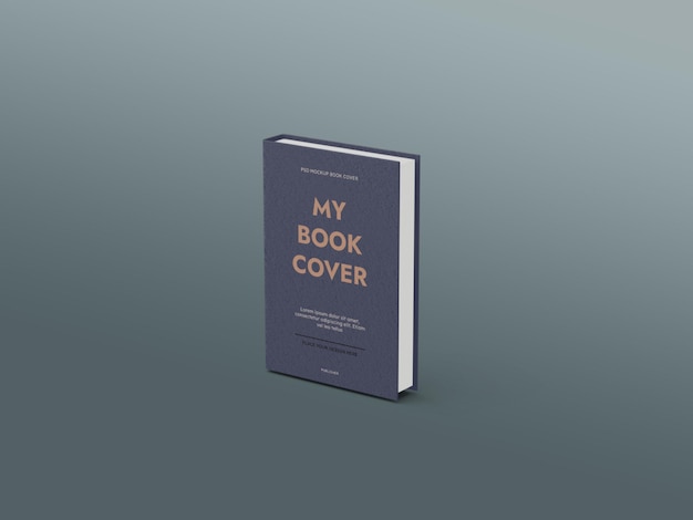 本の表紙のモックアップ