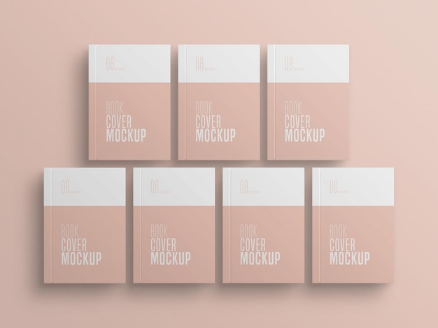 Book cover multiple  mockup