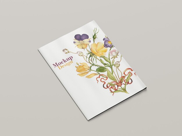 a book front cover mockup