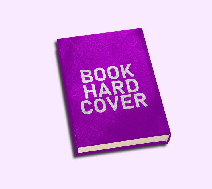 PSD book hard cover mockup design
