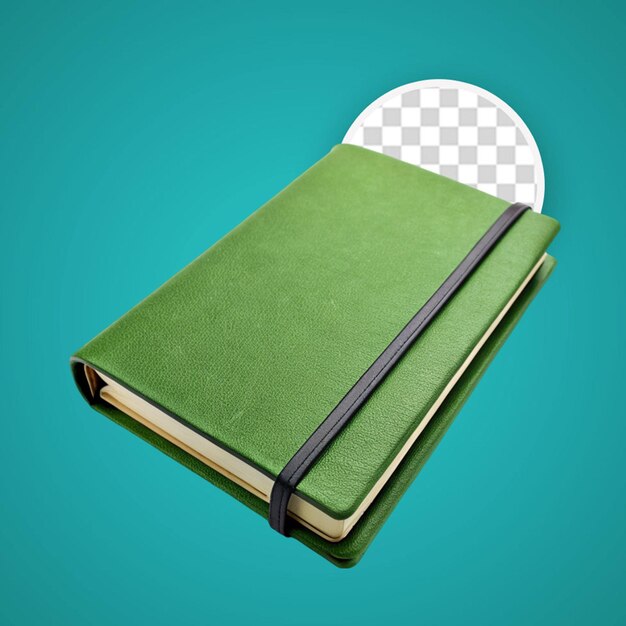 PSD book isolated on transparent background