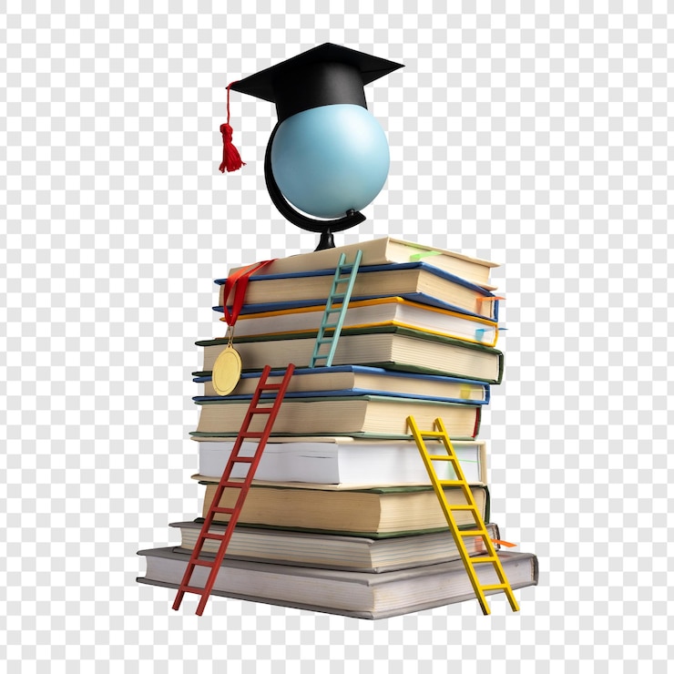 PSD book isolated on transparent background