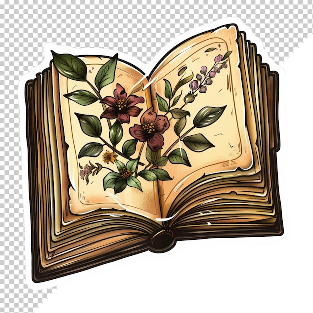 Book isolated on transparent background