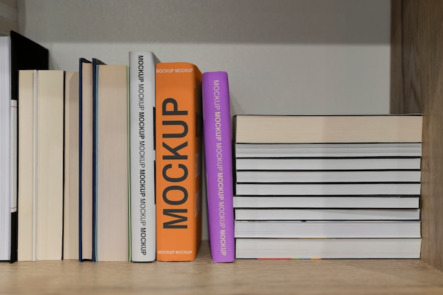 book library mockup design
