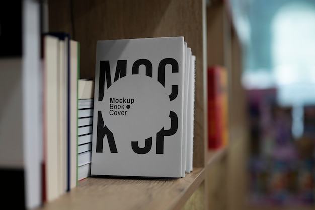 Book library mockup design