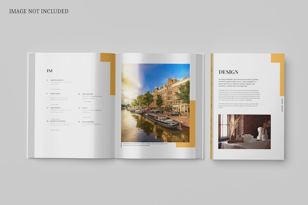 Book magazine mockup