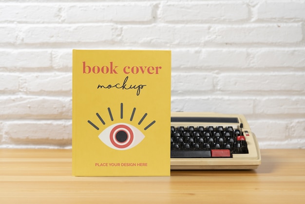 PSD book or magazine with retro background cover