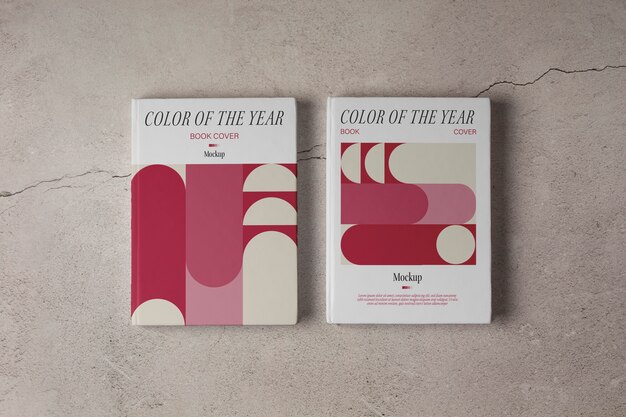 Book mockup color of the year 2023