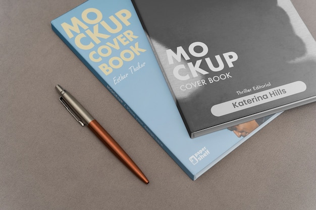 PSD dettagli del mockup del libro