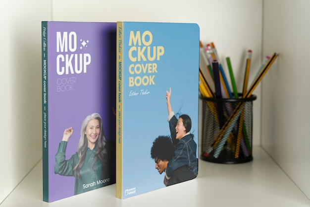 PSD dettagli del mockup del libro